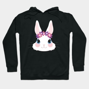 Bunny - Cute bunny Pink Design Hoodie